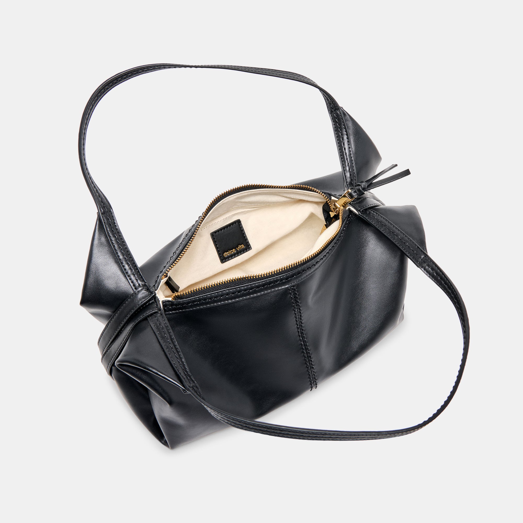 BILLY SHOULDER BAG BLACK LEATHER - Image 8