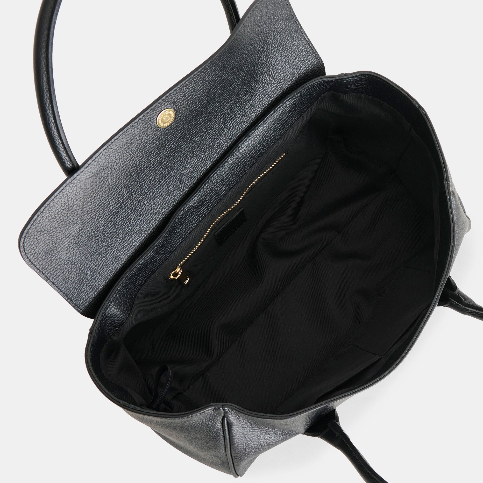 IRENE SHOULDER BAG BLACK LEATHER - Image 3
