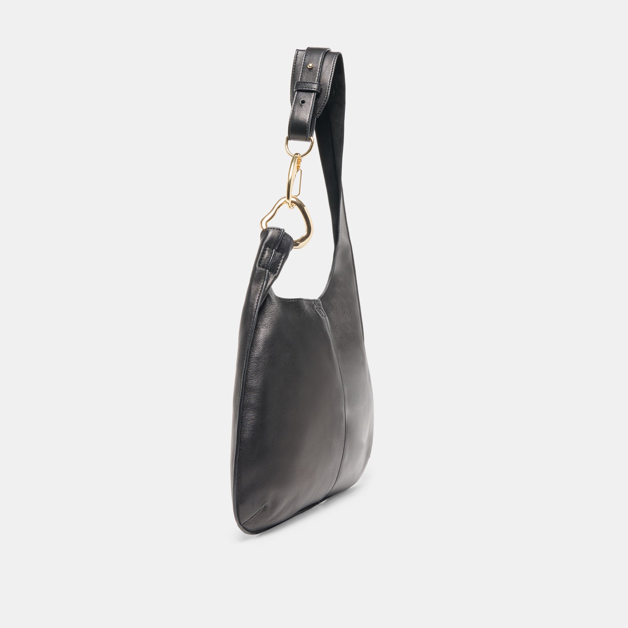JOHNNIE SHOULDER BAG BLACK LEATHER - Image 5