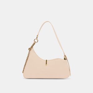 PRYA SHOULDER BAG CREME LEATHER