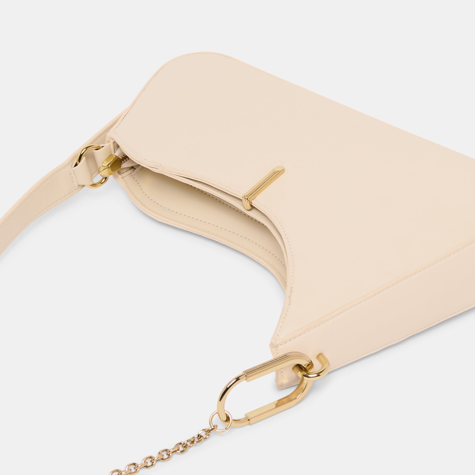 PRYA SHOULDER BAG CREME LEATHER - Image 9