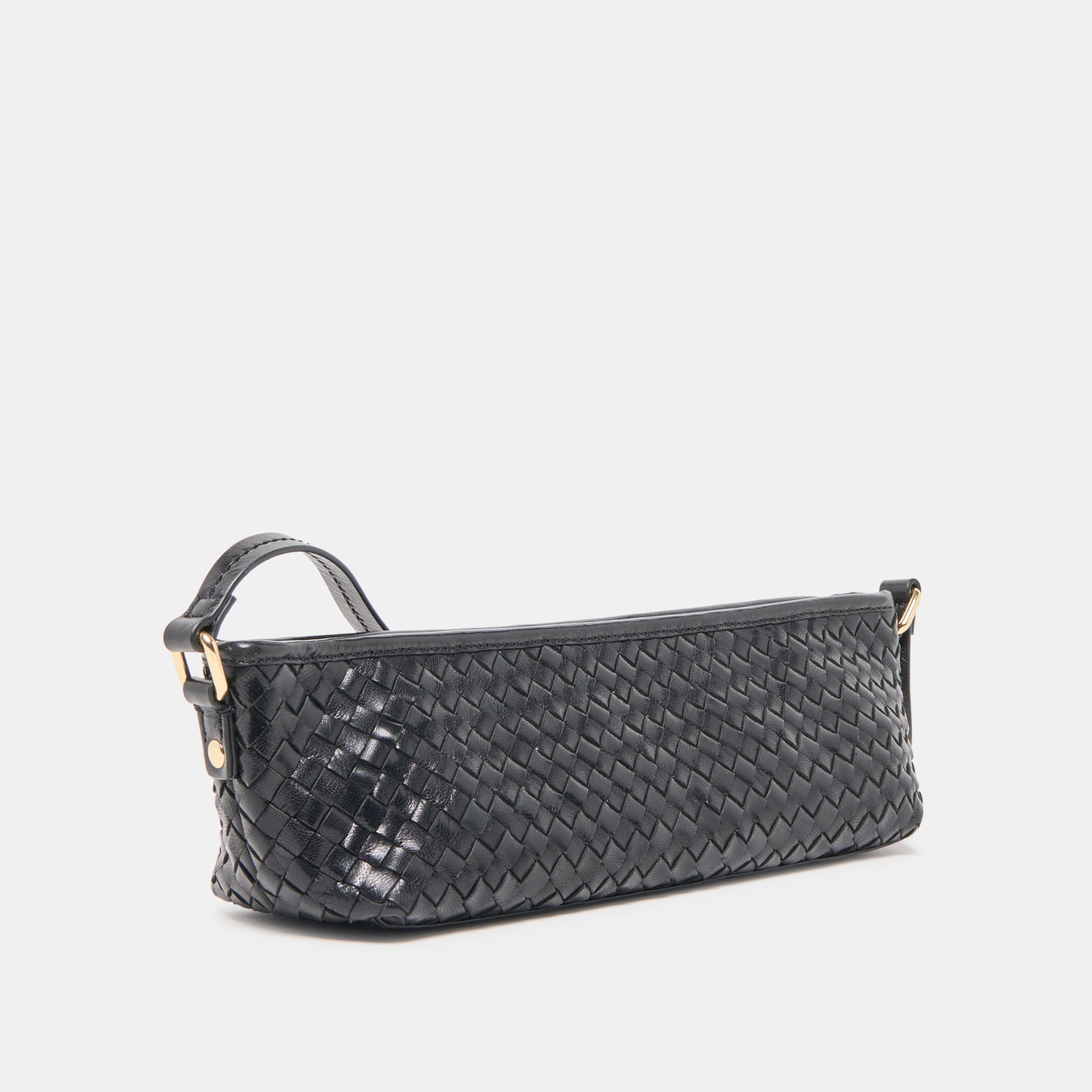 SAVAII WOVEN SHOULDER BAG BLACK WOVEN LEATHER - Image 7
