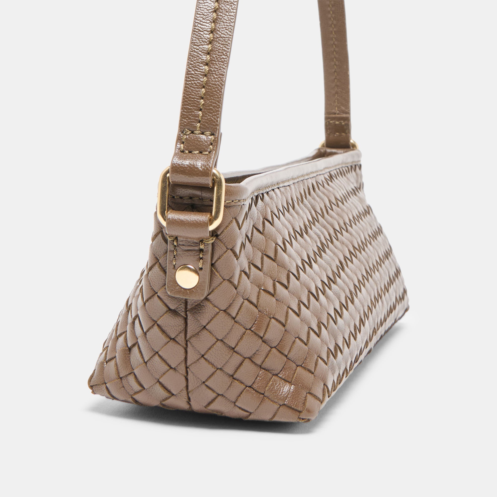 SAVAII WOVEN SHOULDER BAG BROWN WOVEN LEATHER - Image 3