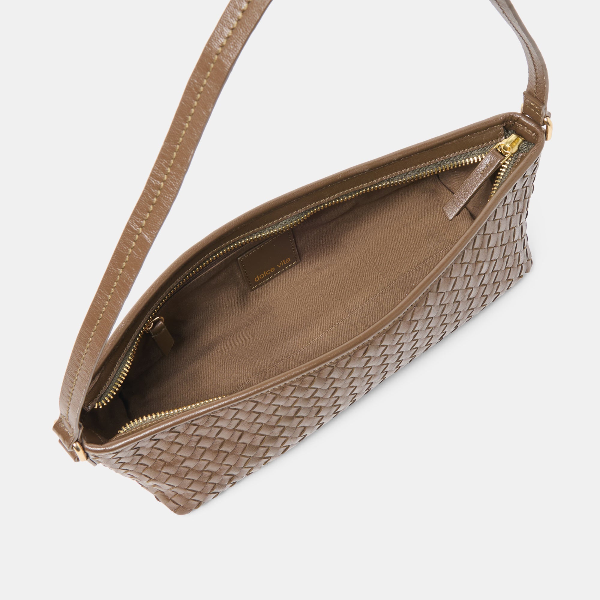 SAVAII WOVEN SHOULDER BAG BROWN WOVEN LEATHER - Image 5