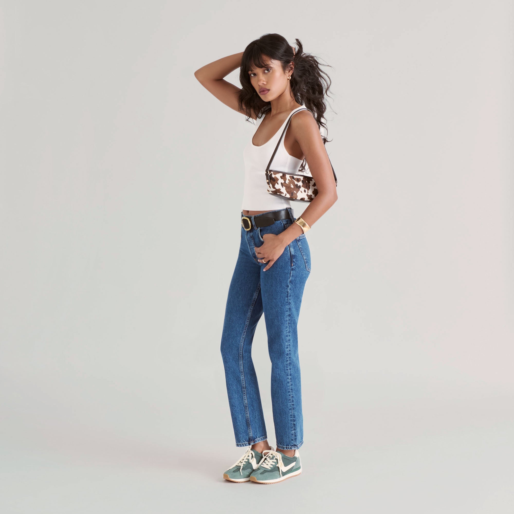 SAVAII SHOULDER BAG COCOA CALF HAIR - Image 9