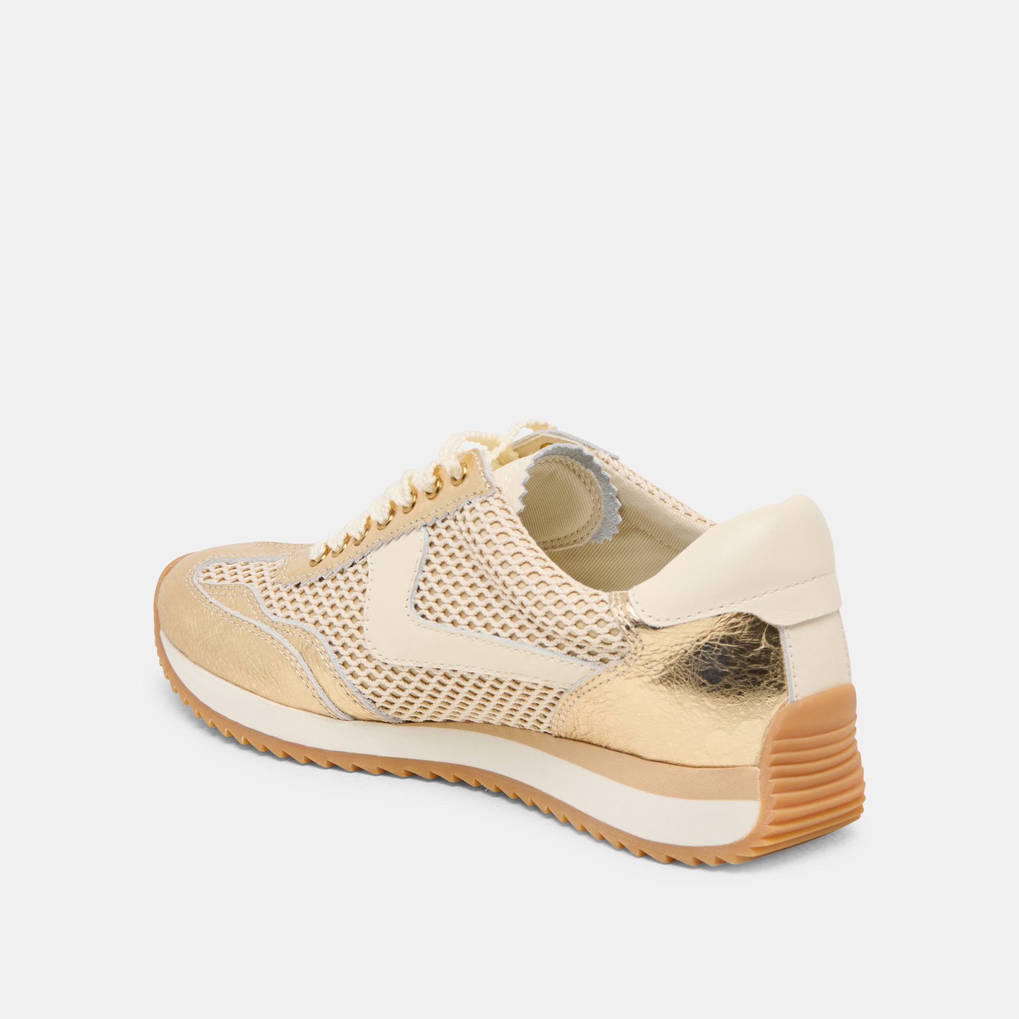 B.NTCD MESH SNEAKERS GOLD WOVEN MESH - Image 5