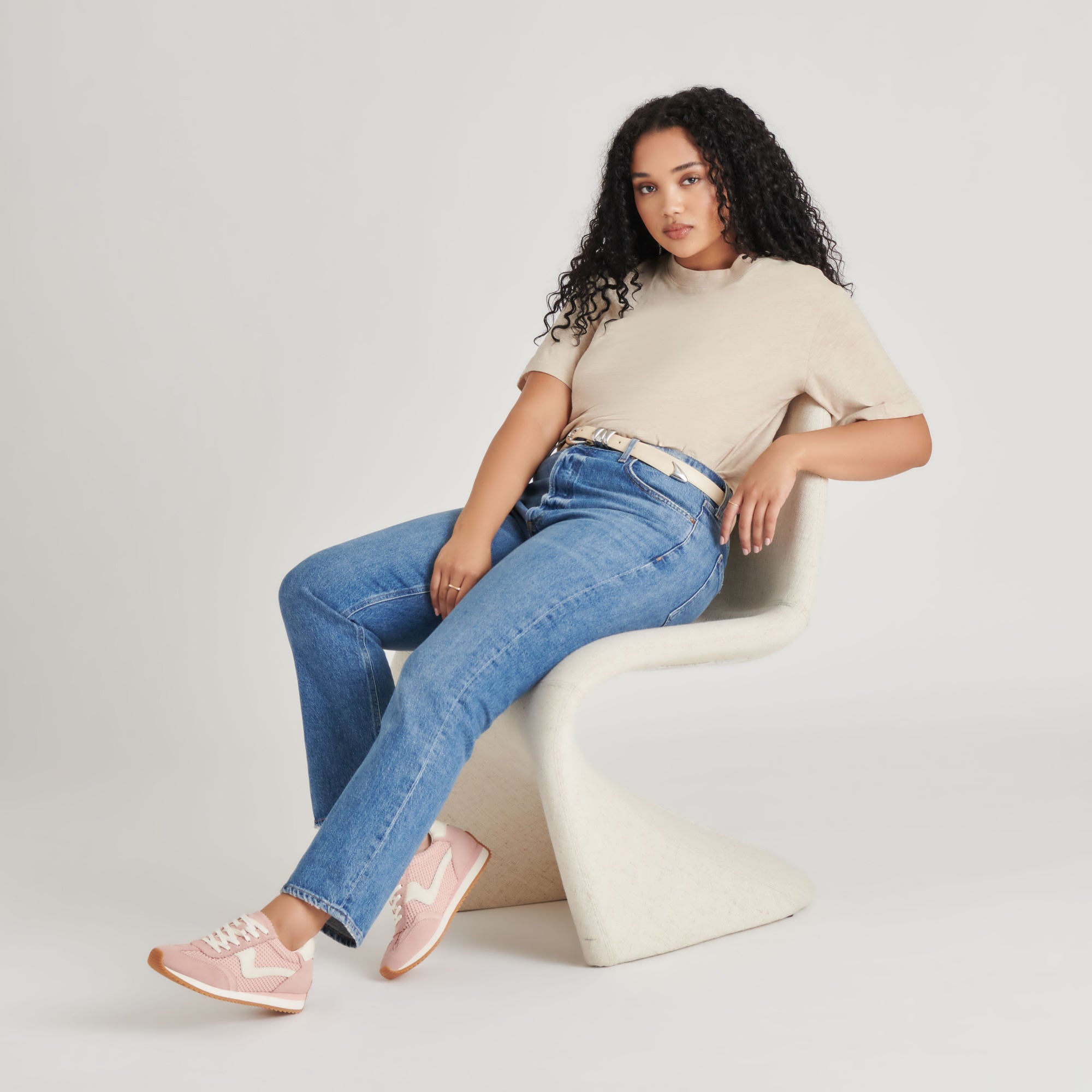 B.NTCD MESH SNEAKERS ROSE WOVEN MESH - Image 3