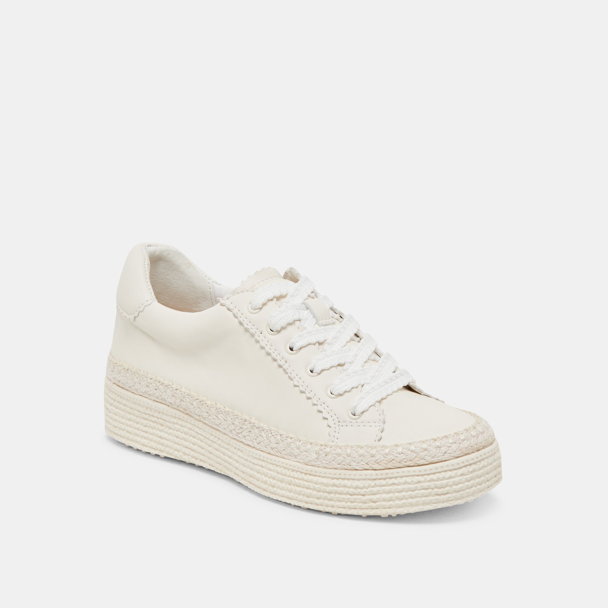 LENNIX SNEAKERS WHITE LEATHER - Image 2