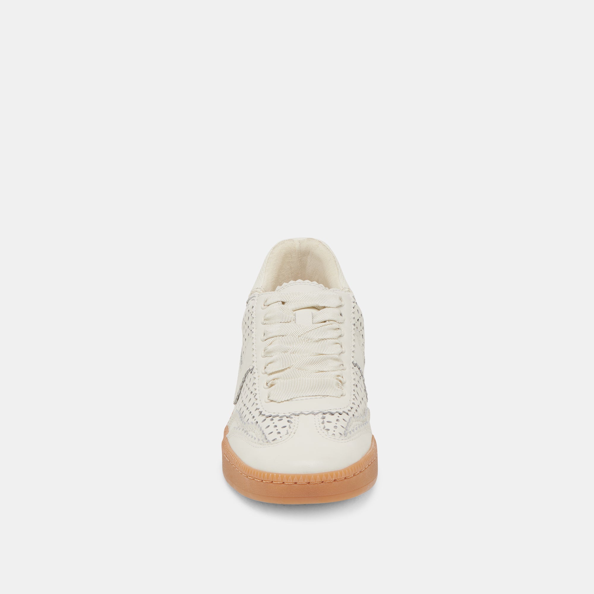 NOTICE EYELET PERF SNEAKERS WHITE LEATHER - Image 6