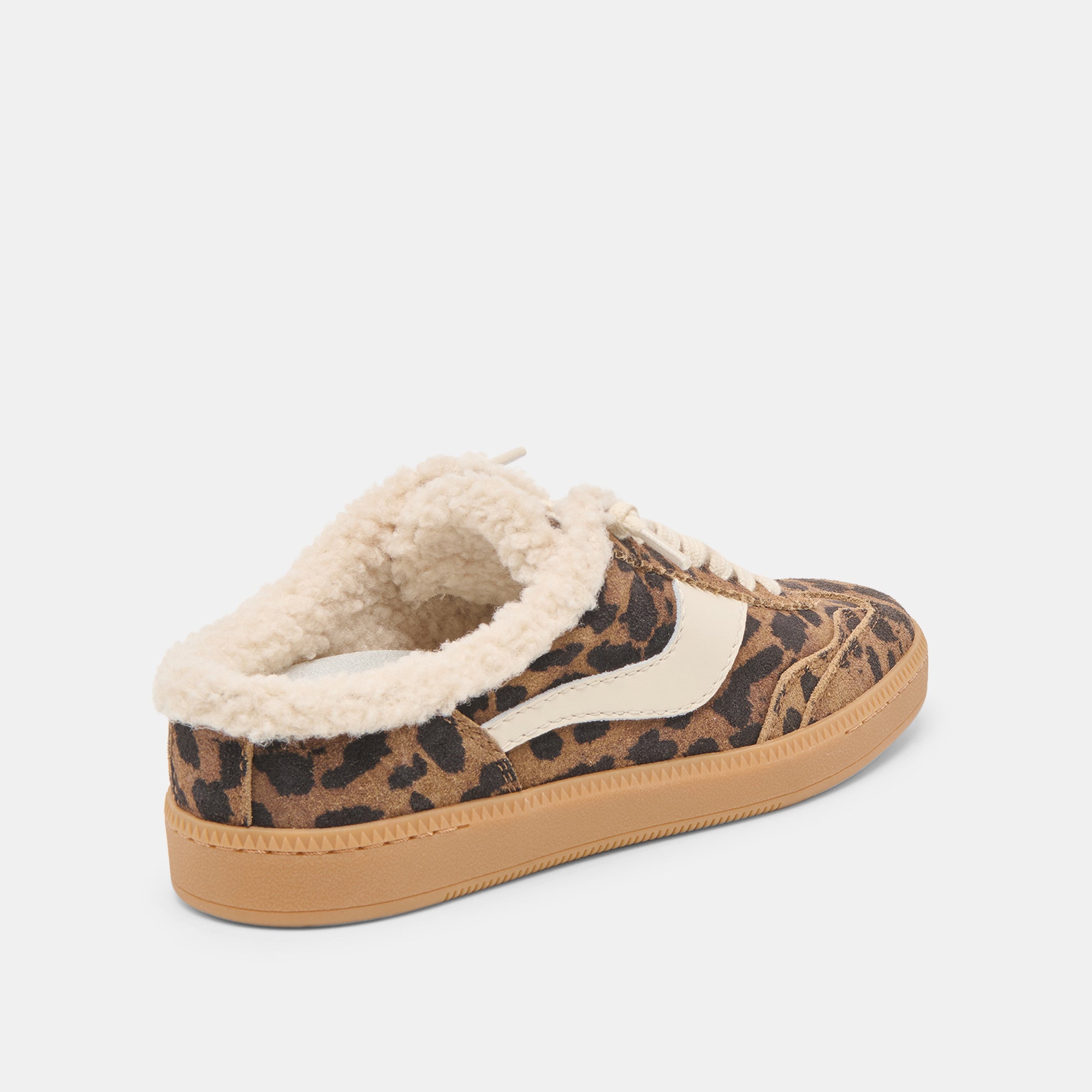 NOTICE SLIDE PLUSH SNEAKERS BROWN LEOPARD PRINTED SUEDE - Image 3