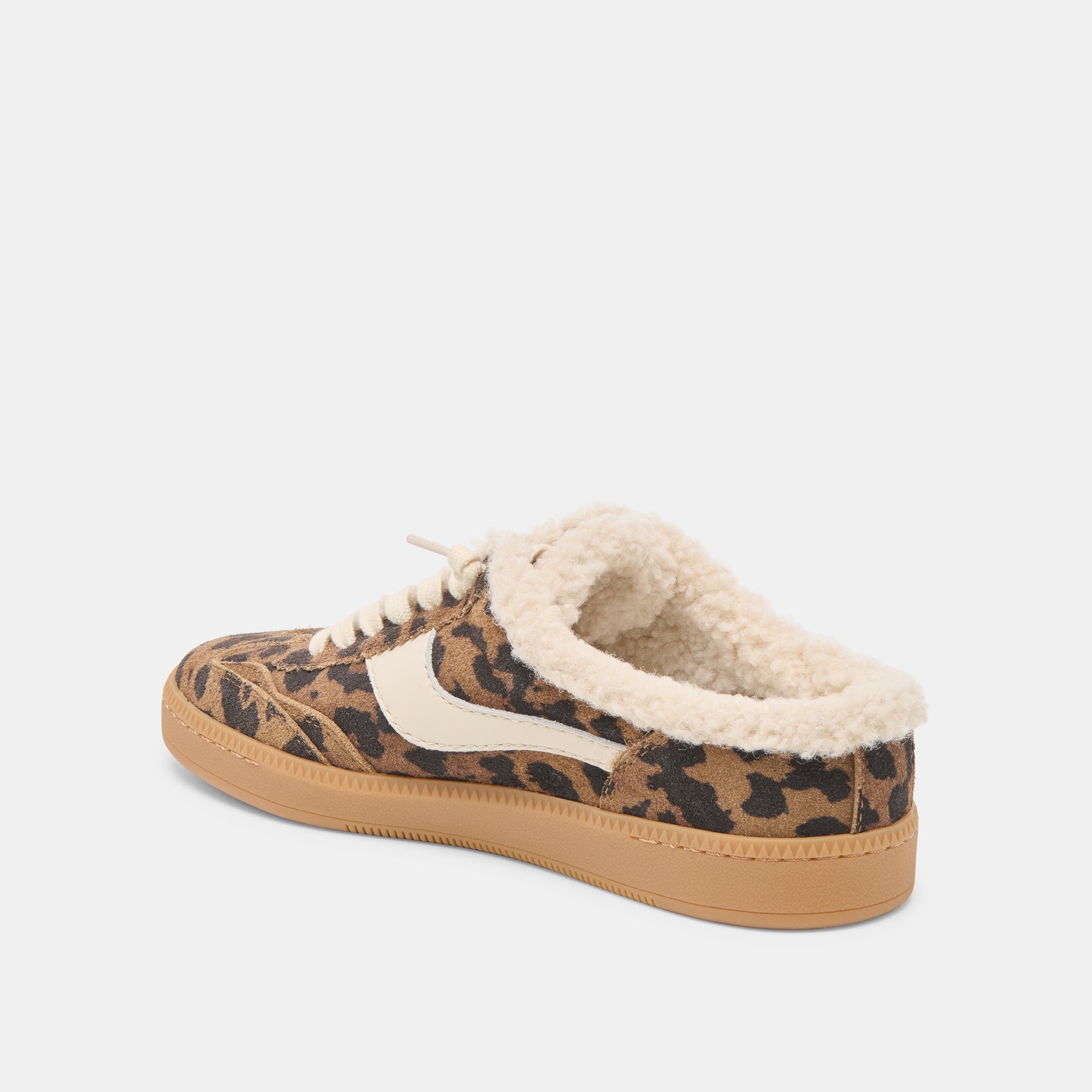 NOTICE SLIDE PLUSH SNEAKERS BROWN LEOPARD PRINTED SUEDE - Image 5