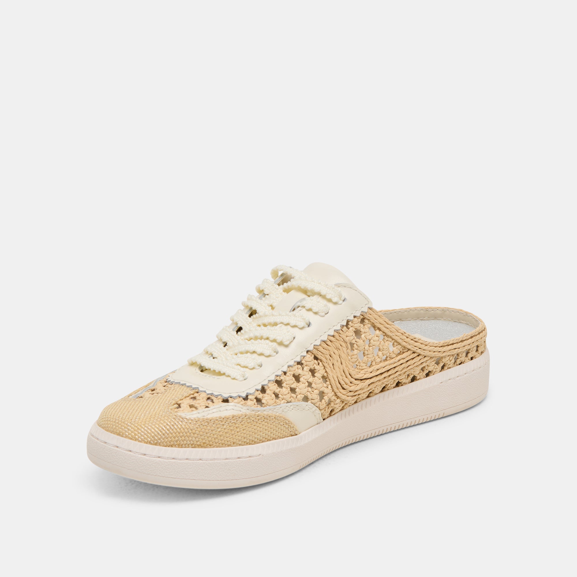 NOTICE SLIDE WOVEN SNEAKERS LT NATURAL WOVEN RAFFIA - Image 6