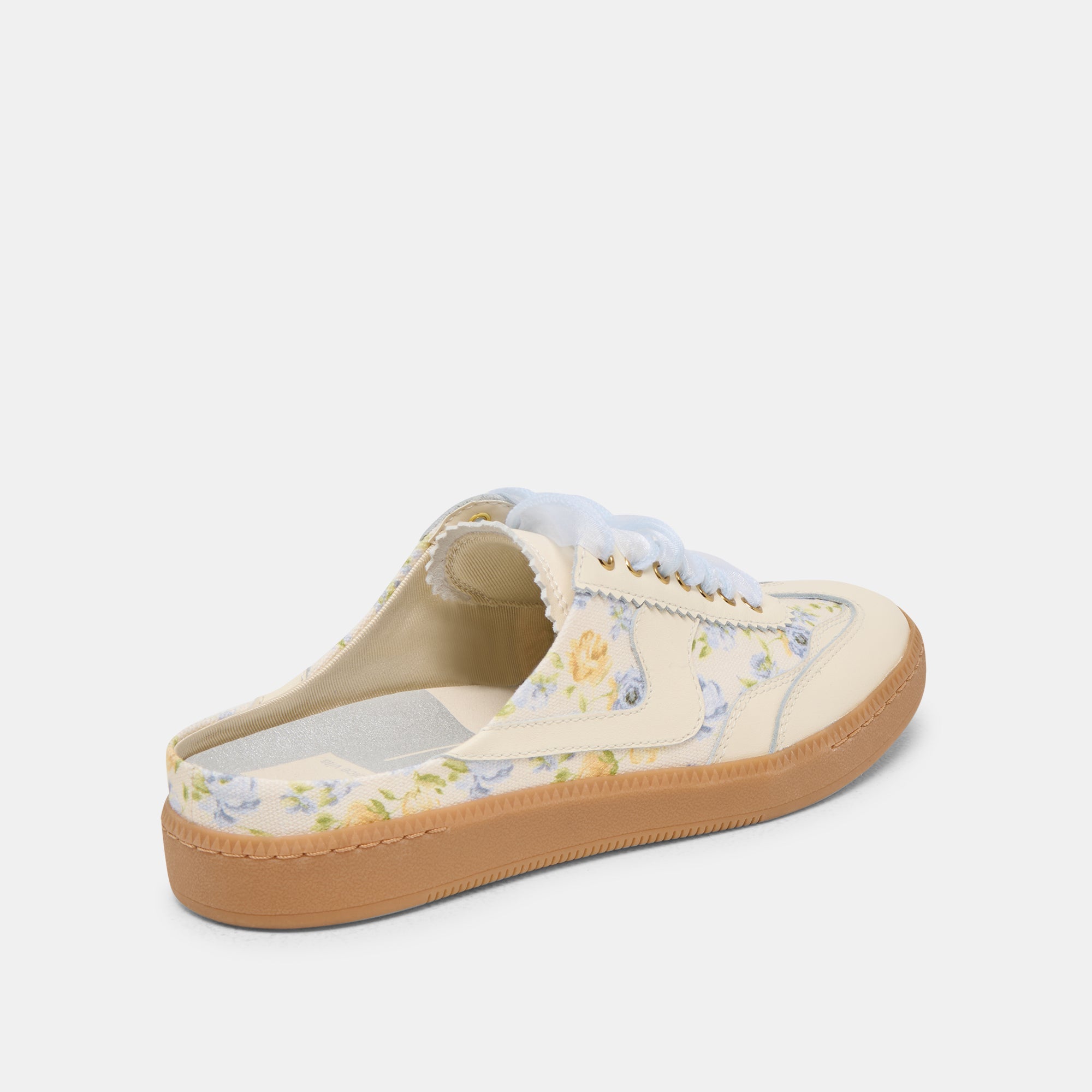 NOTICE SLIDE SNEAKERS BLUE FLORAL LEATHER - Image 3