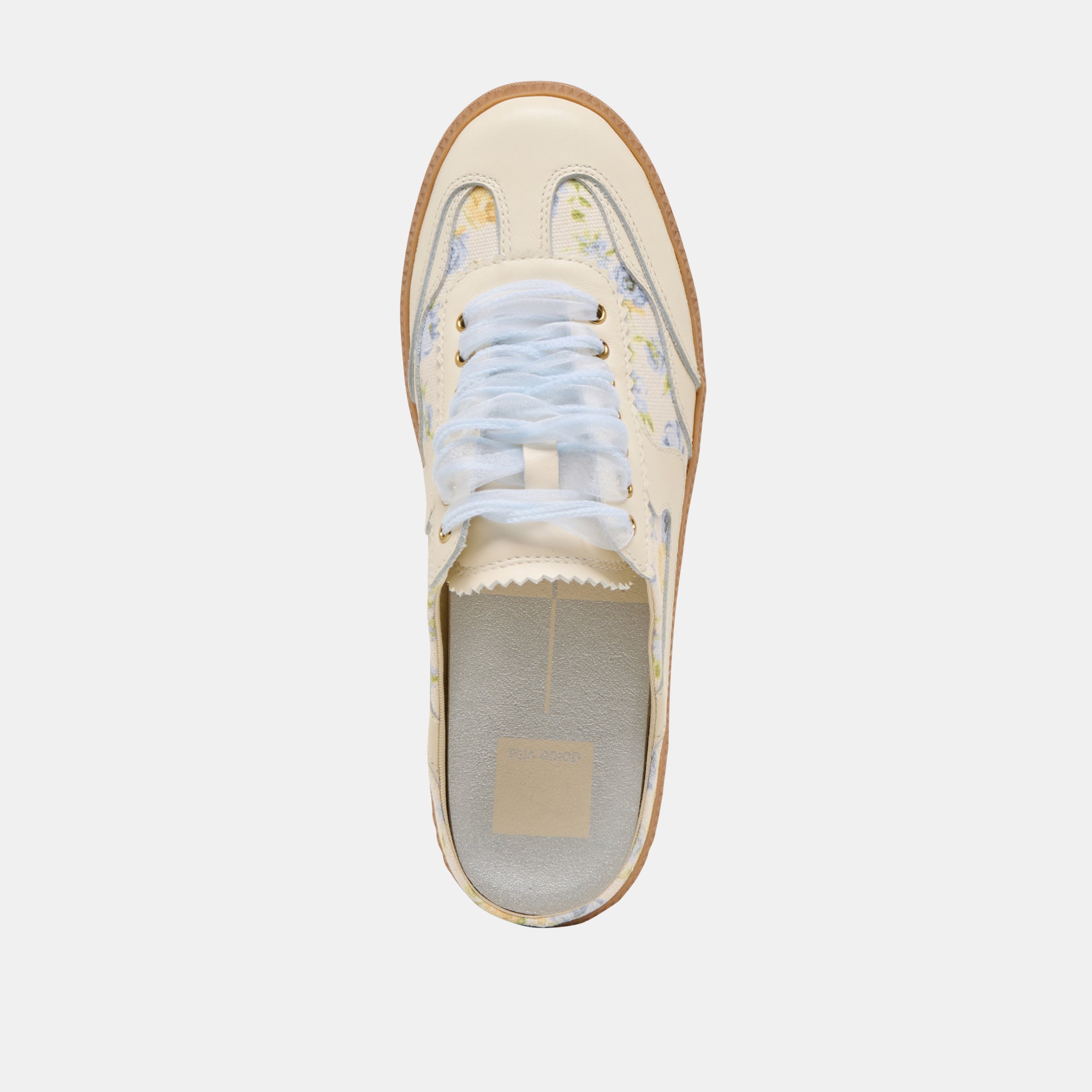 NOTICE SLIDE SNEAKERS BLUE FLORAL LEATHER - Image 8