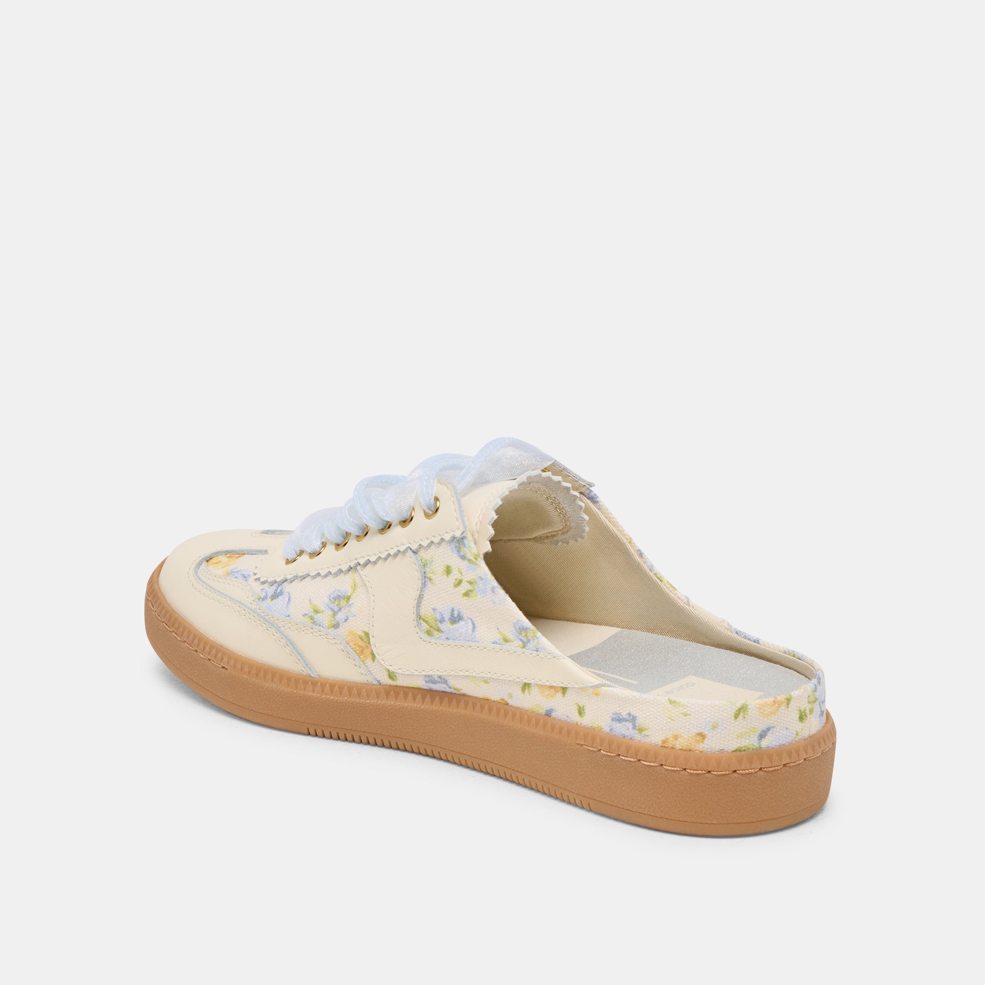 NOTICE SLIDE SNEAKERS BLUE FLORAL LEATHER - Image 5