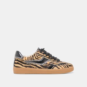 NOTICE STITCH SNEAKERS TIGER CALF HAIR