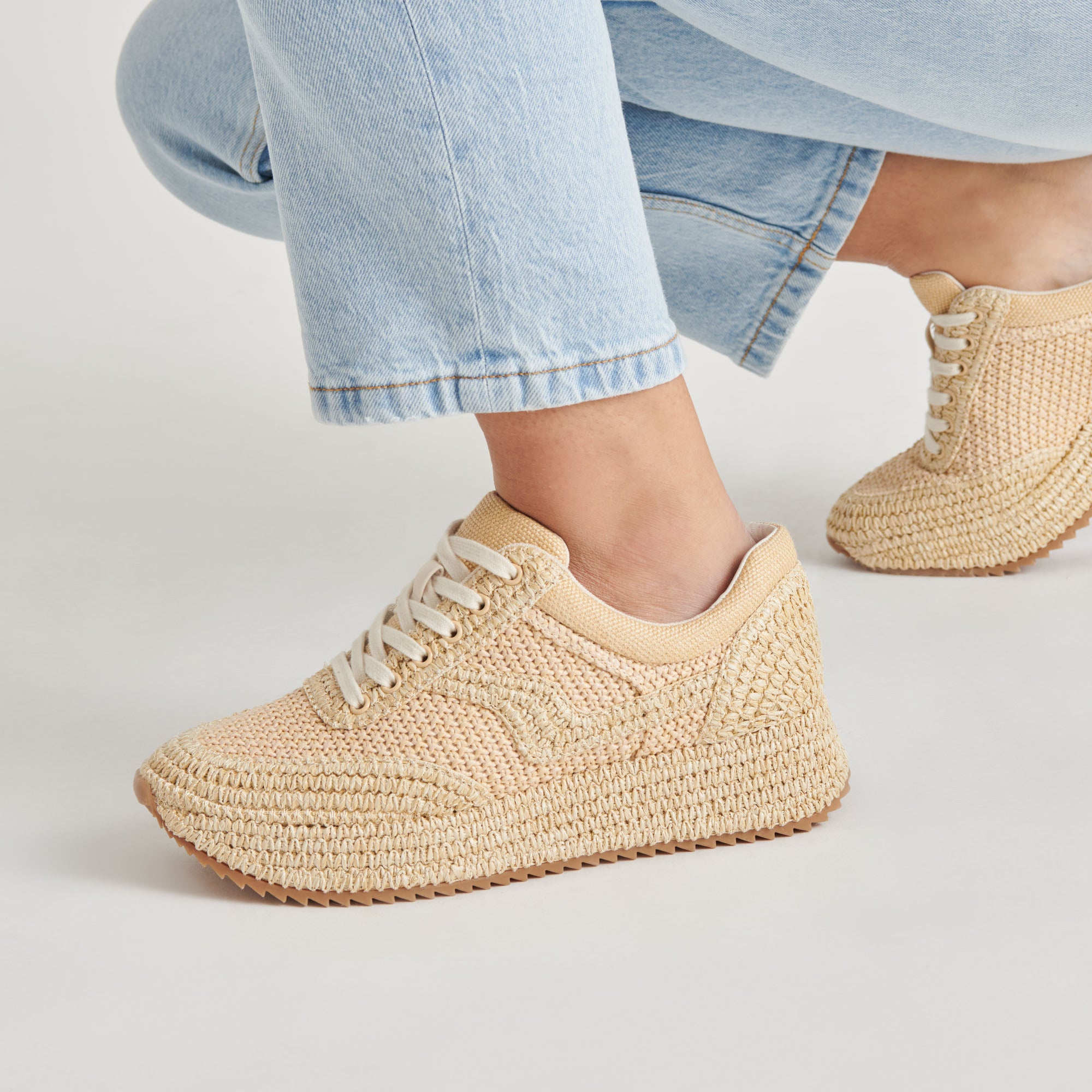 SHYLOH SNEAKERS LT NATURAL RAFFIA - Image 3