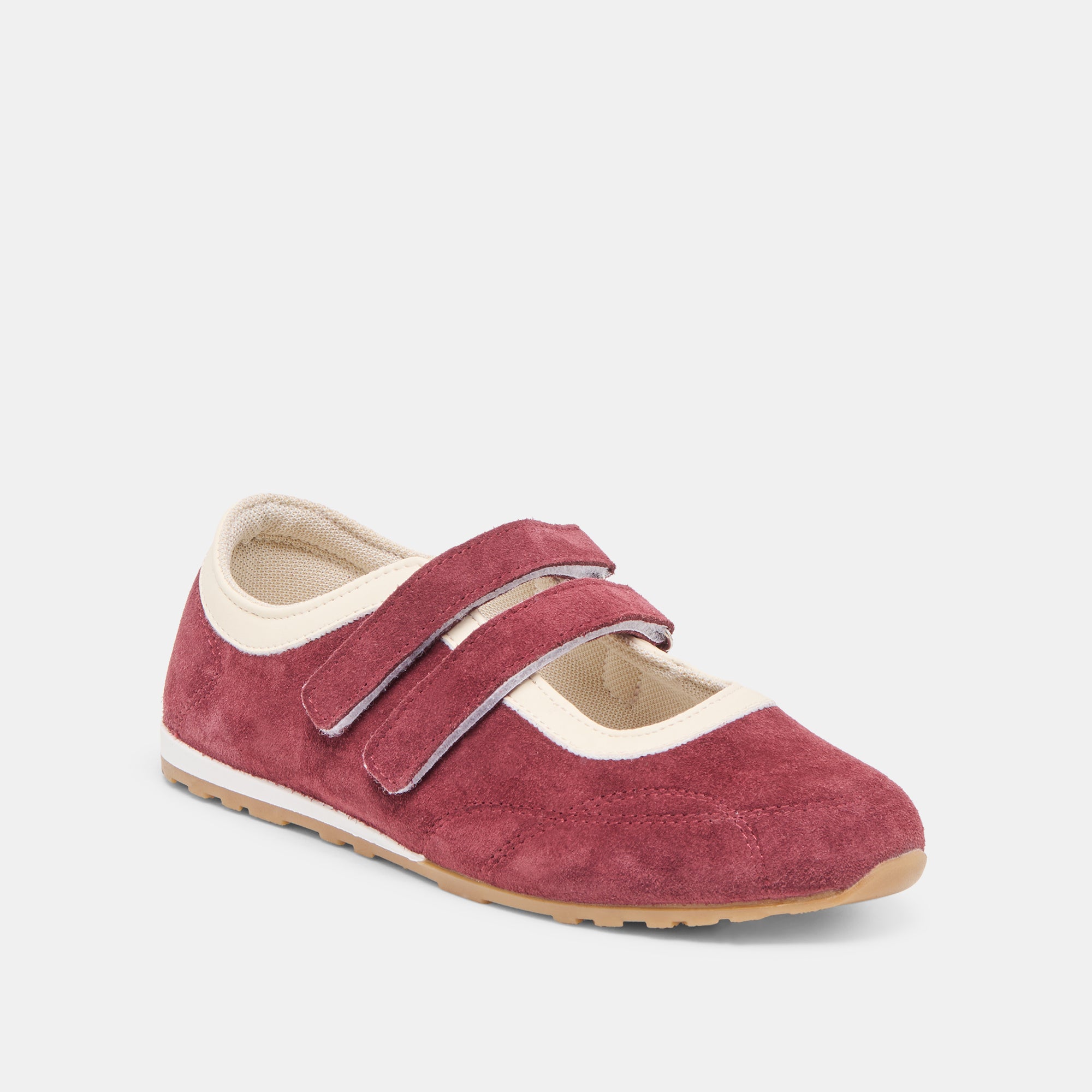 SWAN SNEAKERS BURGUNDY SUEDE - Image 3