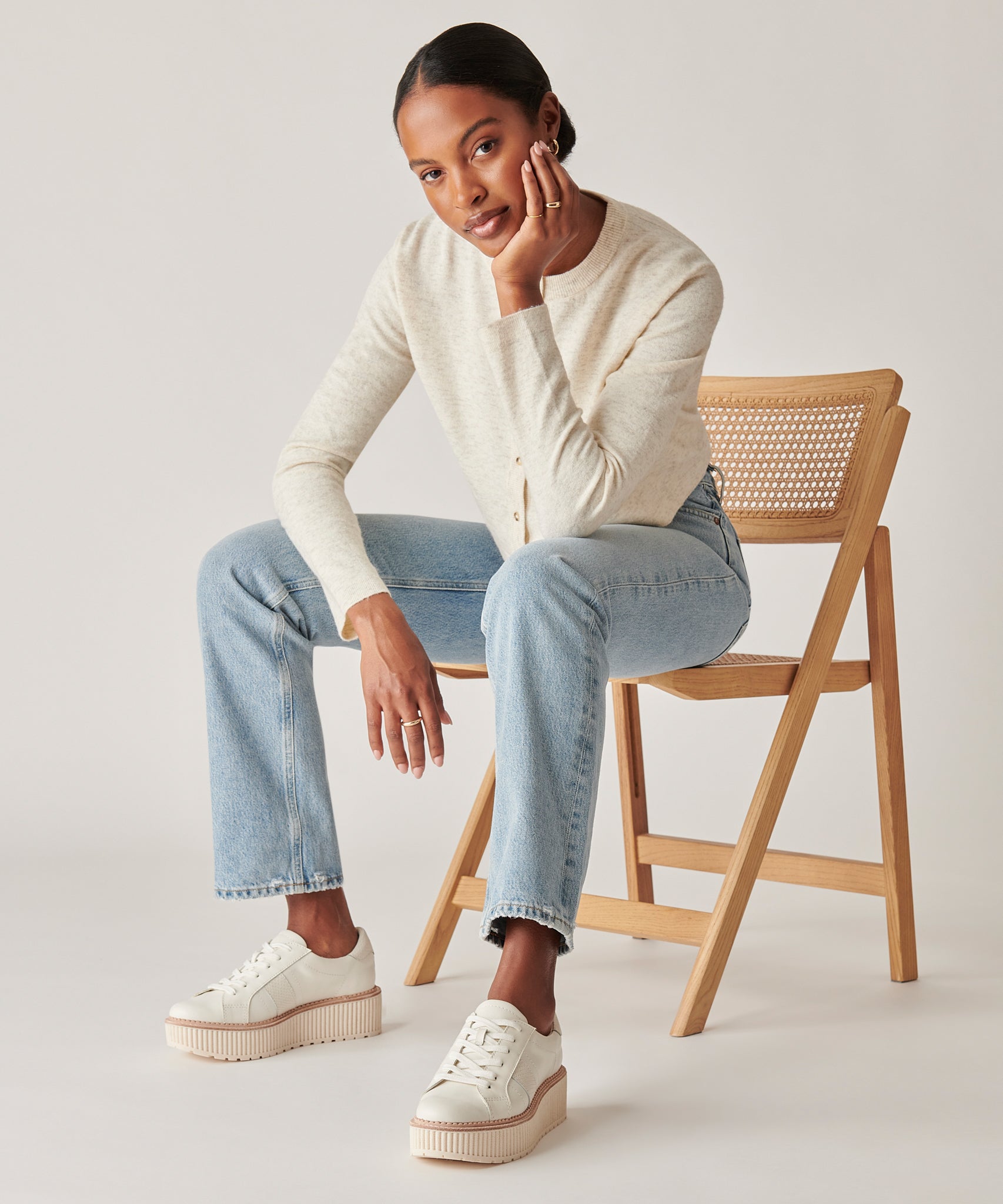 TIGER SNEAKERS WHITE LEATHER - Image 14