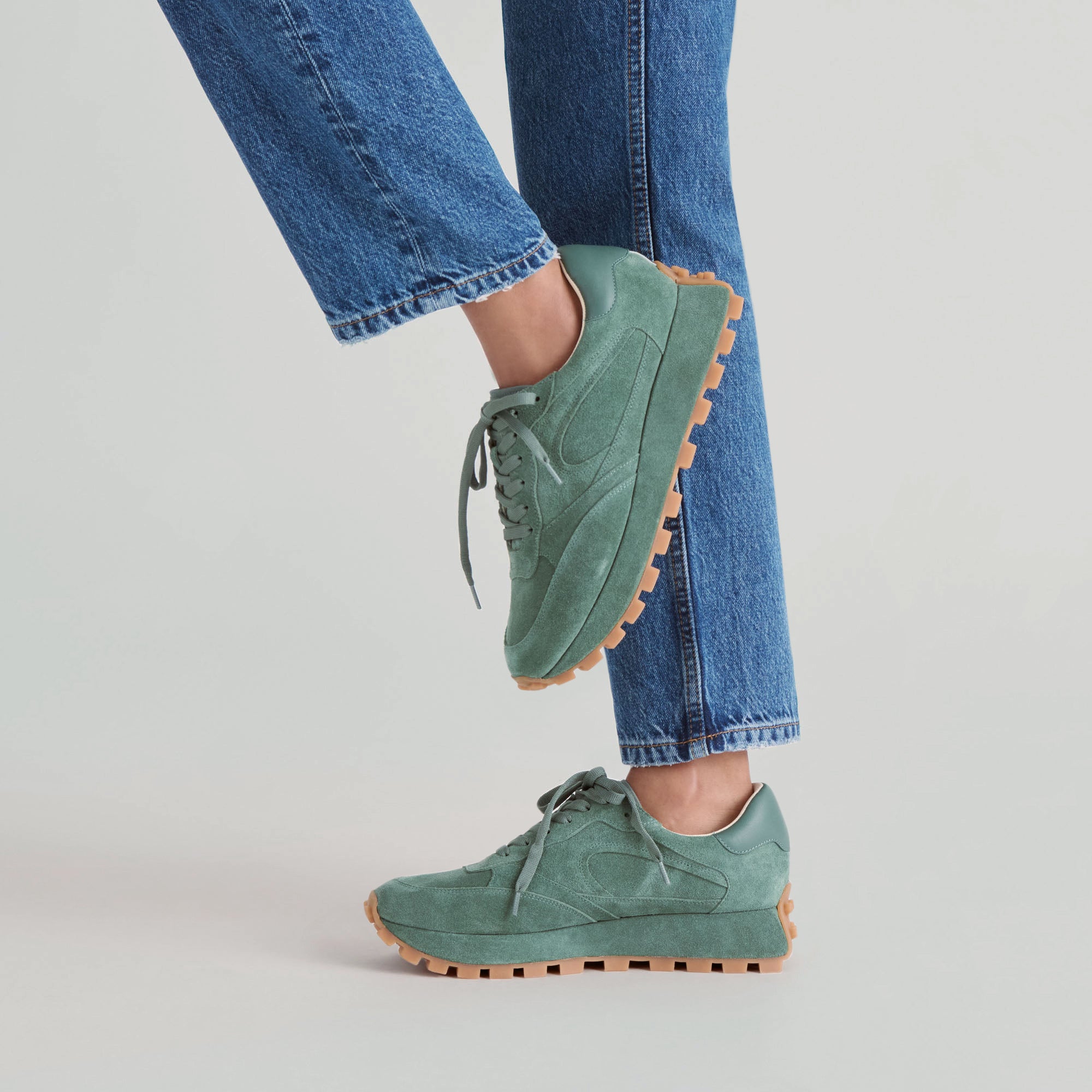 TRICIA SNEAKERS DK GREEN SUEDE - Image 2