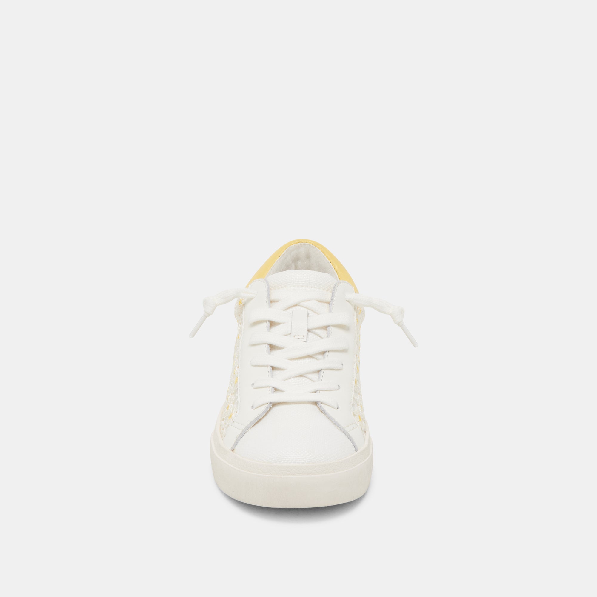 ZINA FLORAL SNEAKERS WHITE YELLOW FLORAL MESH - Image 6