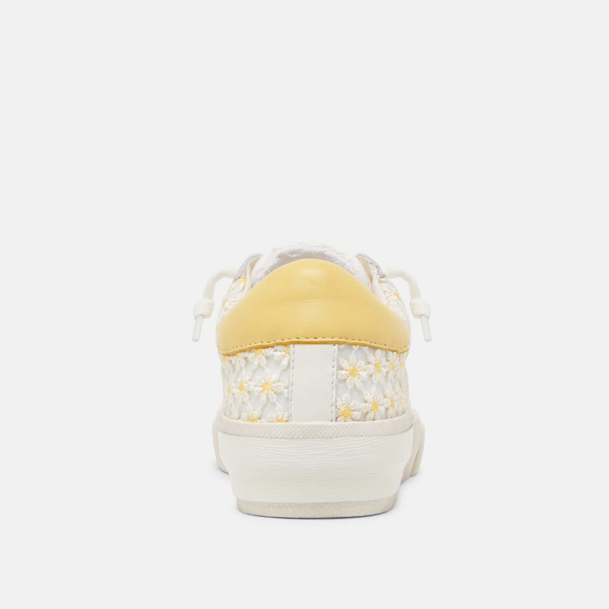 ZINA FLORAL SNEAKERS WHITE YELLOW FLORAL MESH - Image 7