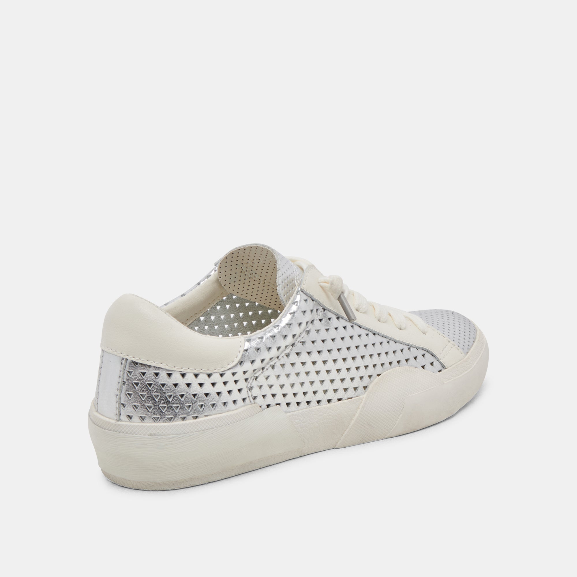 ZINA PERF 360 SNEAKERS SILVER LEATHER - re:vita - Image 3