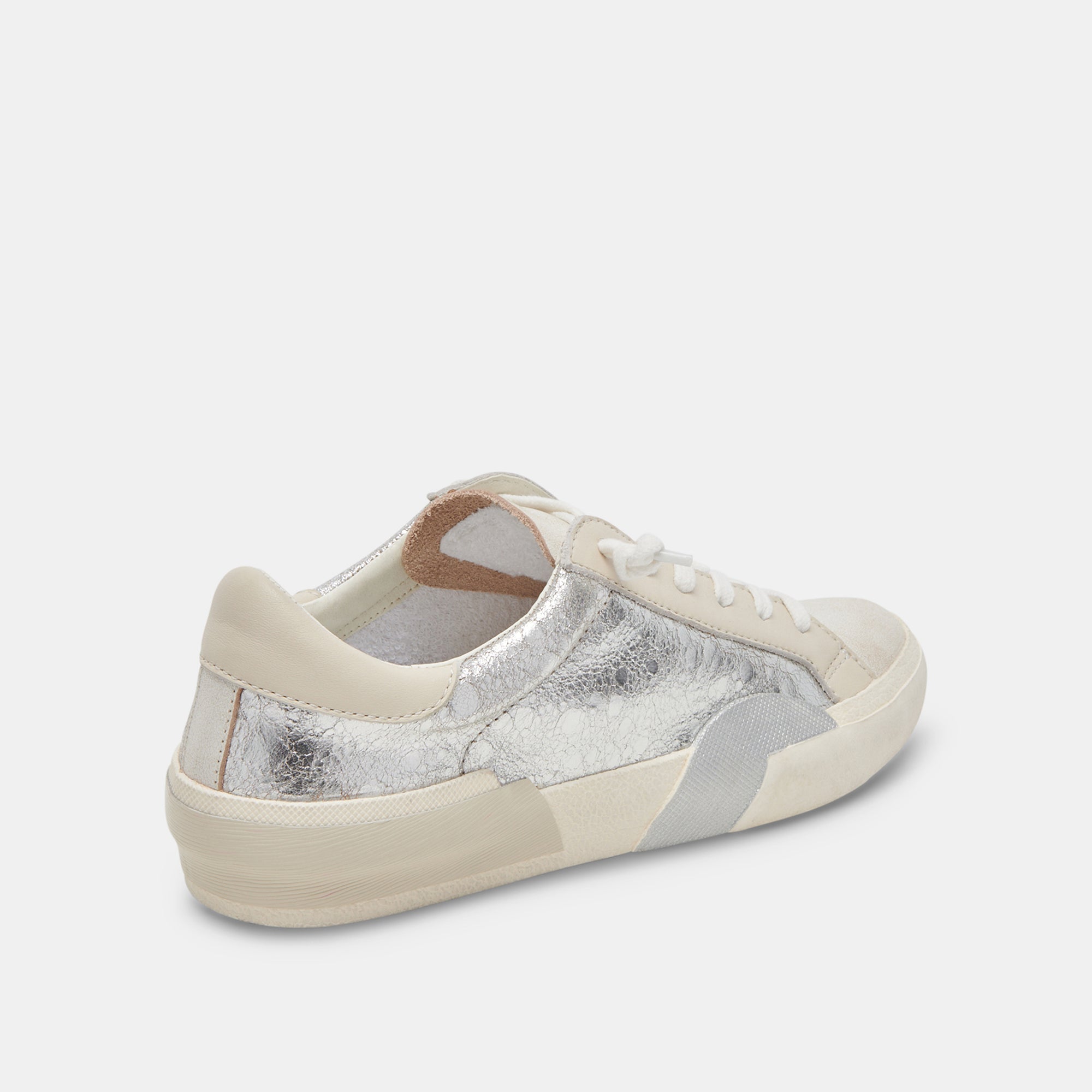 ZINA SNEAKERS CHROME DISTRESSED LEATHER - Image 4