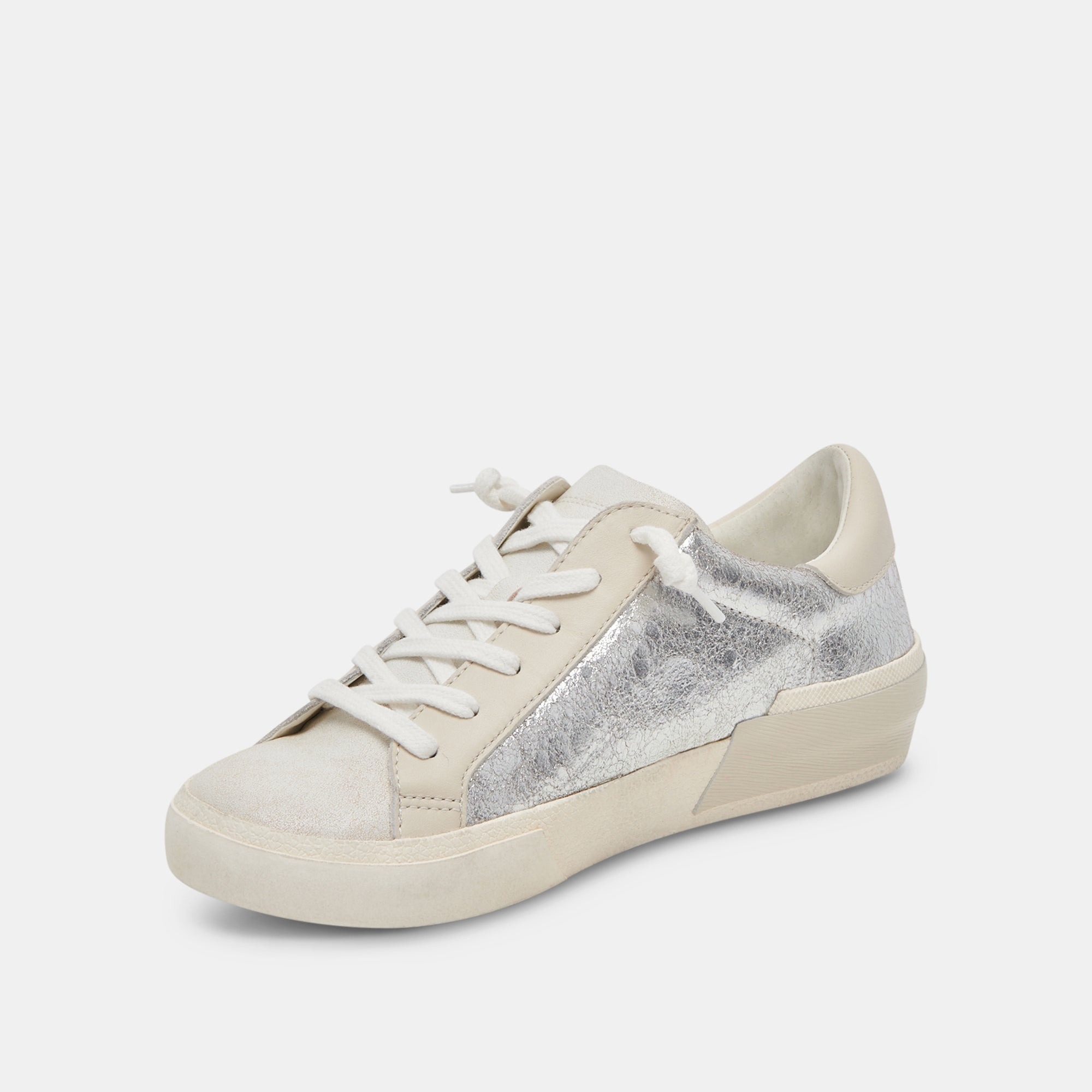 ZINA SNEAKERS CHROME DISTRESSED LEATHER - Image 5