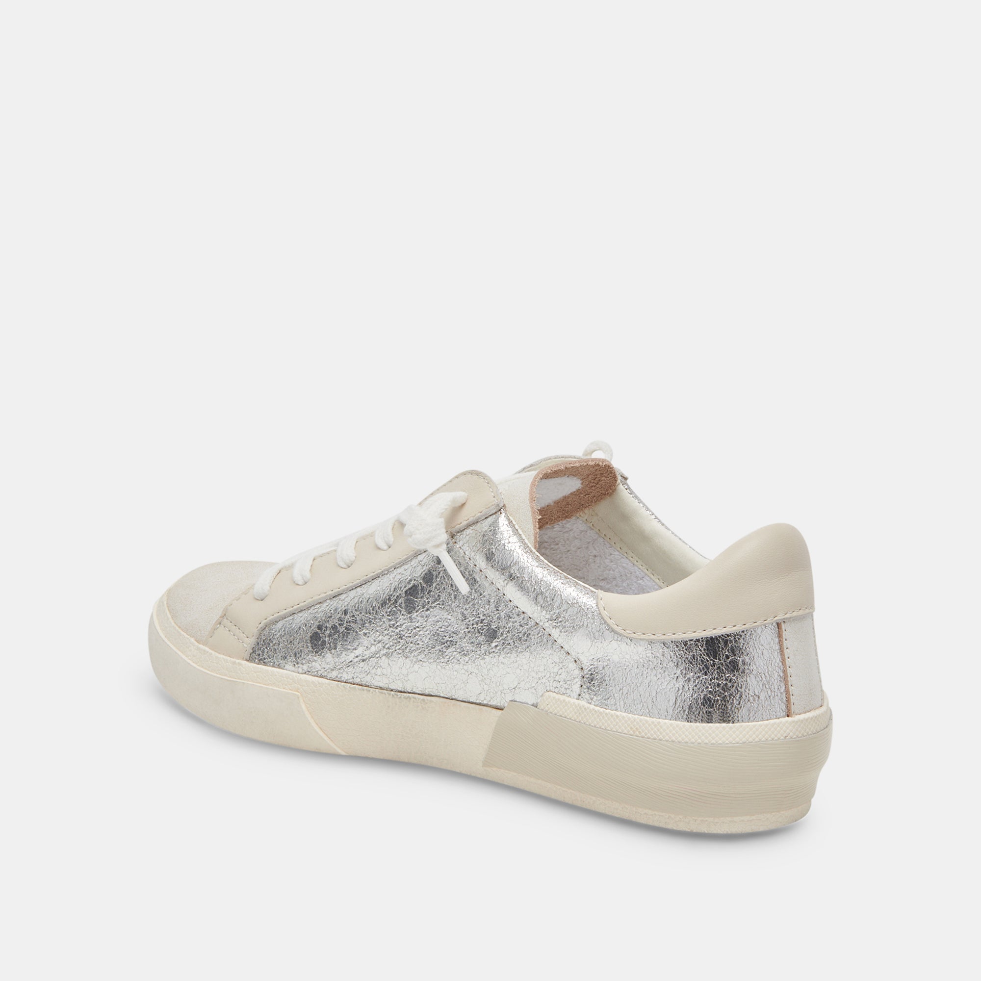 ZINA SNEAKERS CHROME DISTRESSED LEATHER - Image 6
