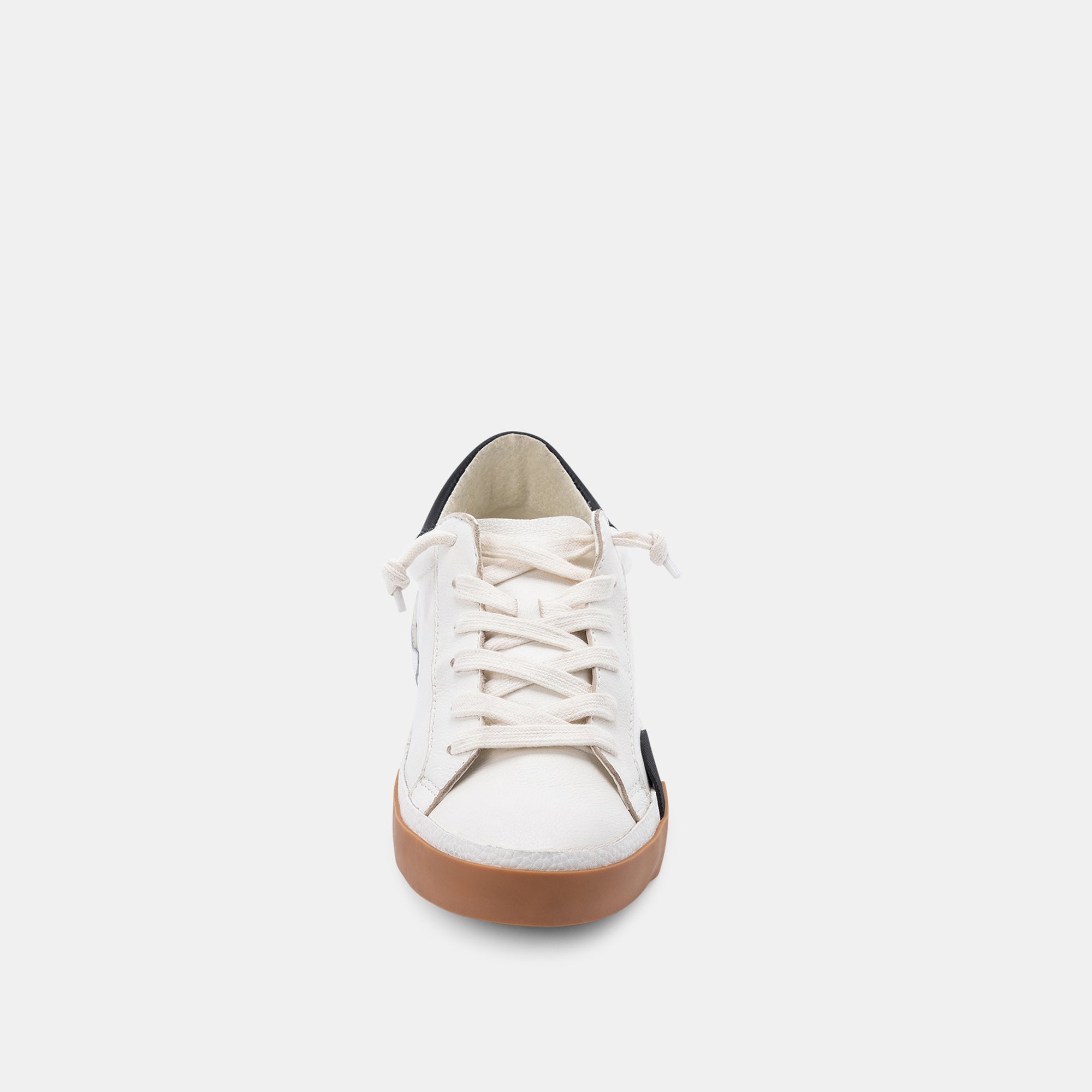 ZINA WIDE SNEAKERS WHITE BLACK LEATHER - Image 7
