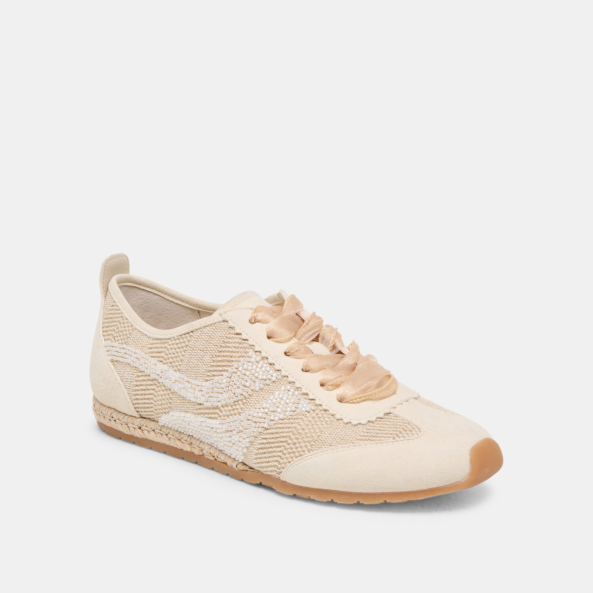 DREAM BEAD SNEAKERS NATURAL MULTI BURLAP - Image 2