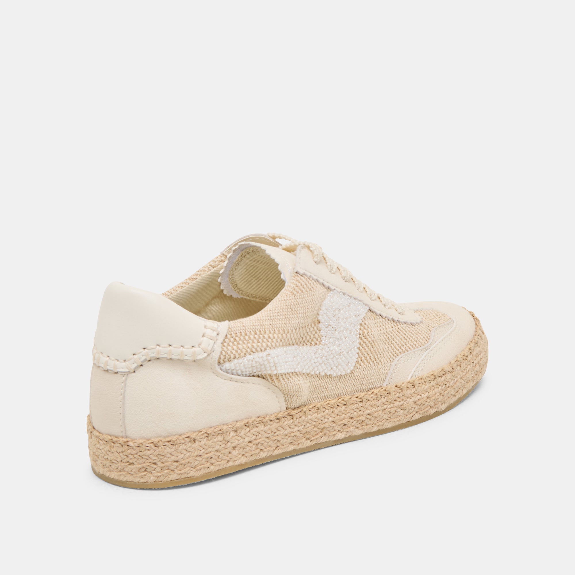 NOTICE ESPADRILLE BEAD SNEAKERS NATURAL MULTI BURLAP - Image 4