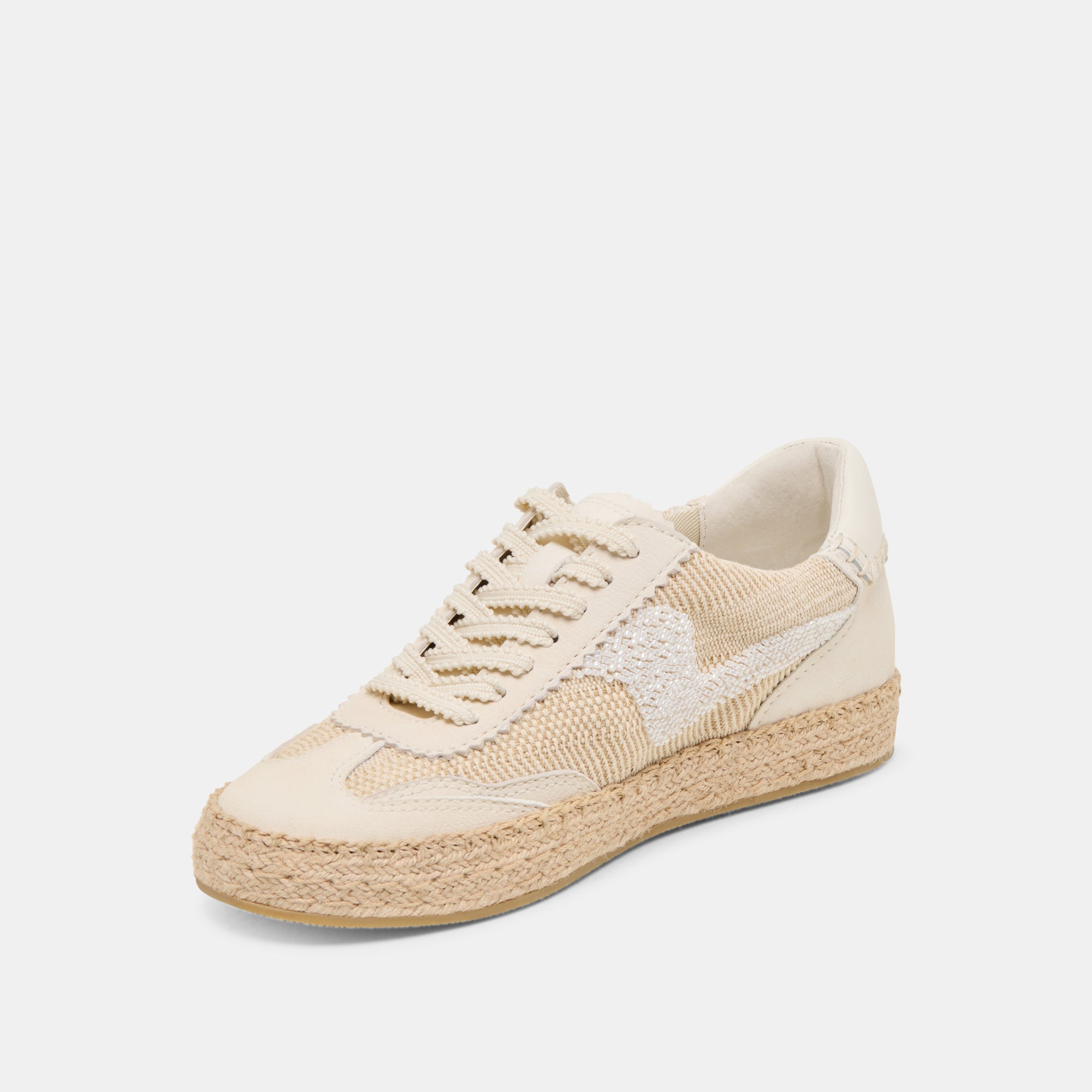 NOTICE ESPADRILLE BEAD SNEAKERS NATURAL MULTI BURLAP - Image 5