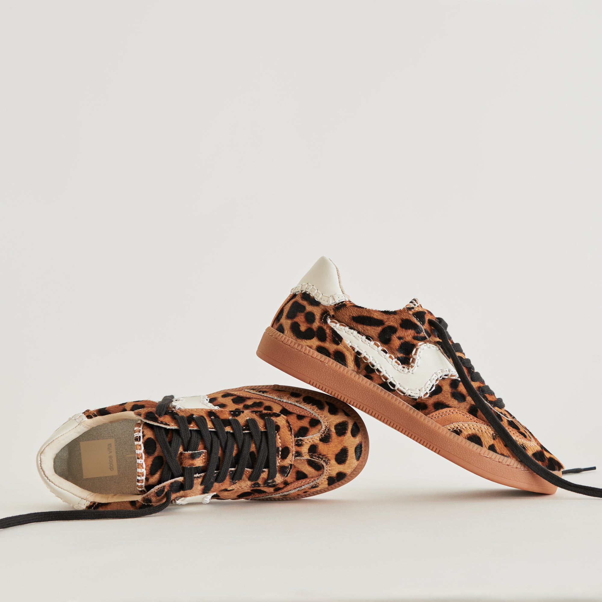 NOTICE STITCH SNEAKERS DK LEOPARD CALF HAIR - Image 2