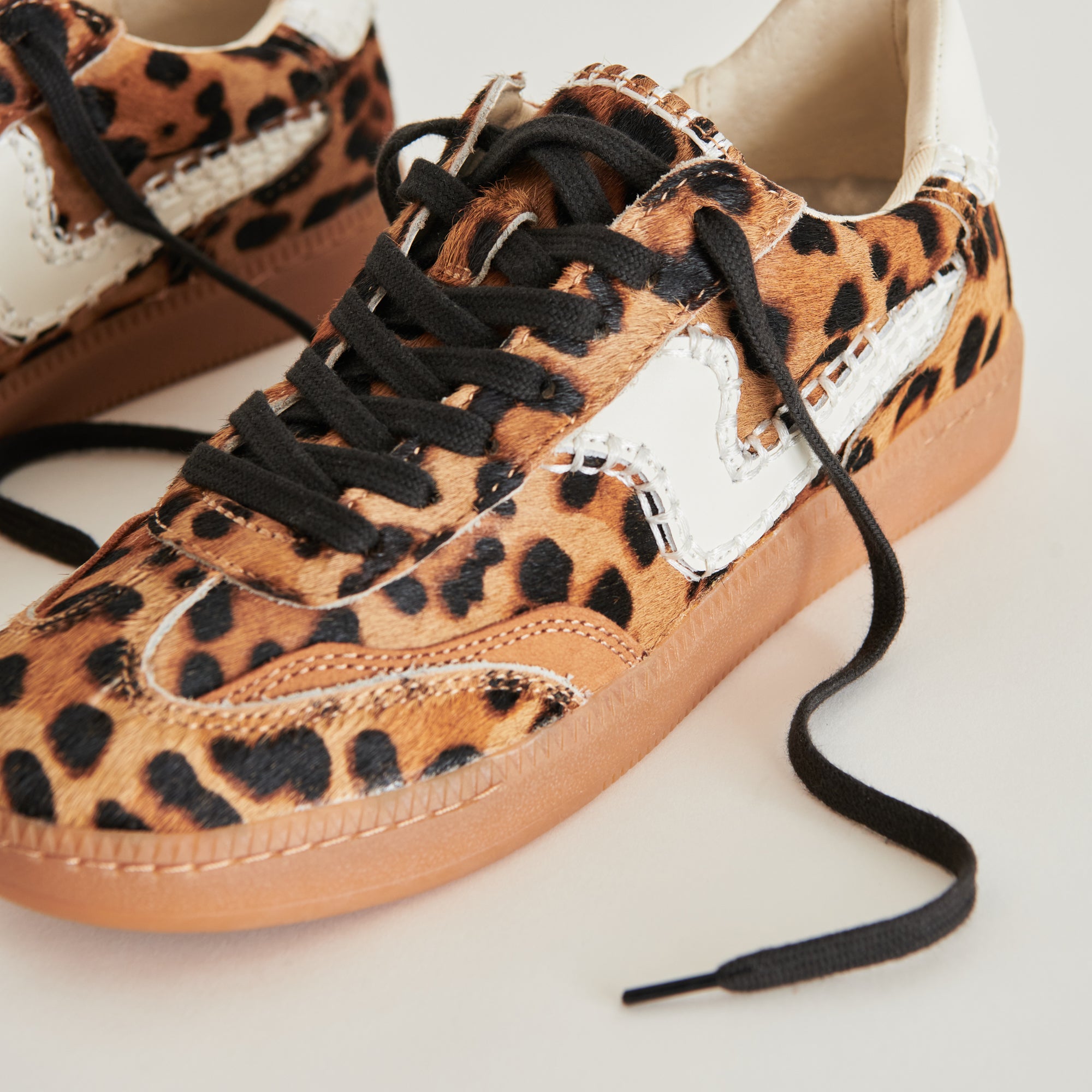 NOTICE STITCH SNEAKERS DK LEOPARD CALF HAIR - Image 6