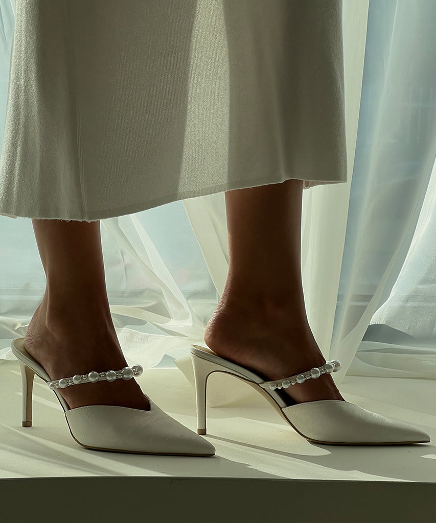 KANIKA PEARL HEELS VANILLA SILK - Image 2