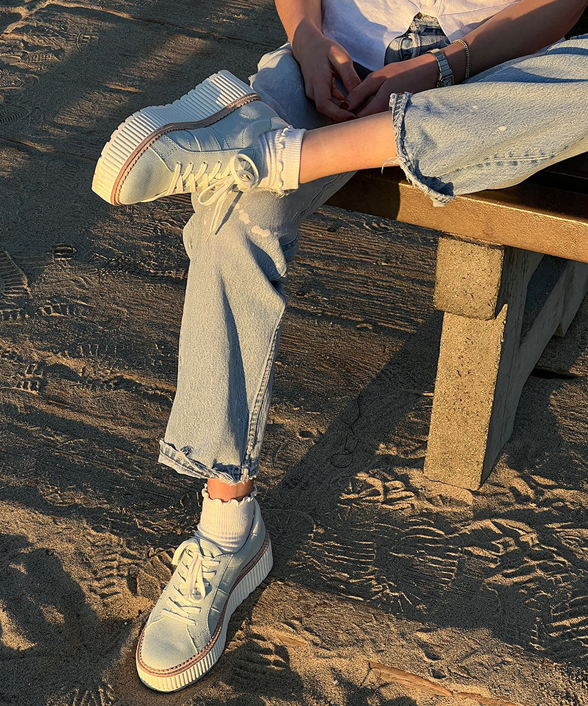 TIGER SNEAKERS LIGHT BLUE DENIM - Image 4