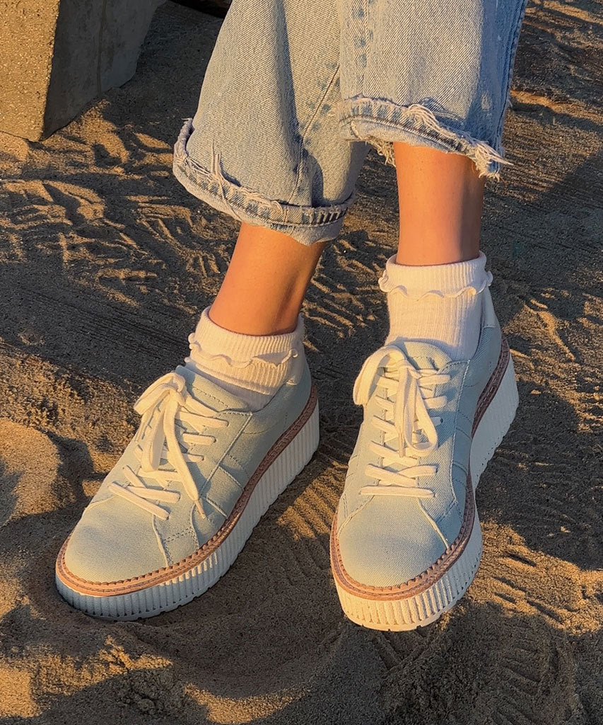 TIGER SNEAKERS LIGHT BLUE DENIM - Image 6