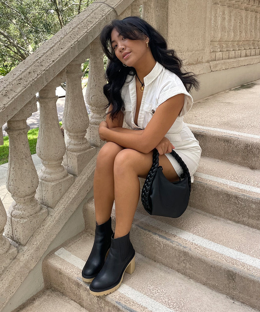 CASTER H2O BOOTIES BLACK LEATHER - re:vita - Image 5