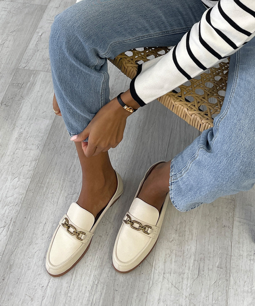 REIGN FLATS IVORY LEATHER - re:vita - Image 4